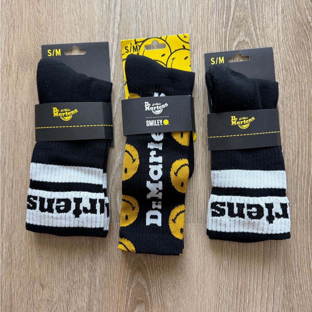 Dr. Martens Casual Black and Yellow Socks
